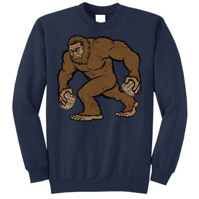 Sasquatch Bigfoot With Beer Kegs Sweatshirt