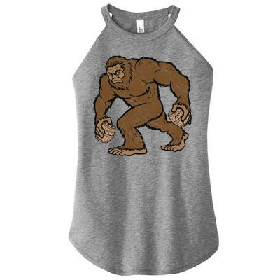 Sasquatch Bigfoot With Beer Kegs Women’s Perfect Tri Rocker Tank