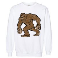 Sasquatch Bigfoot With Beer Kegs Garment-Dyed Sweatshirt