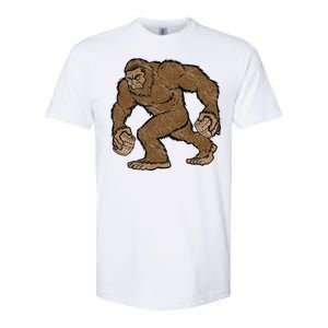 Sasquatch Bigfoot With Beer Kegs Softstyle CVC T-Shirt