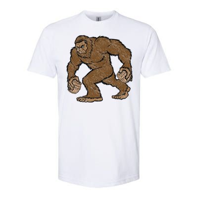 Sasquatch Bigfoot With Beer Kegs Softstyle® CVC T-Shirt