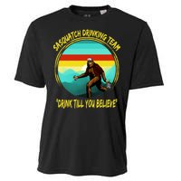 Sasquatch Drinking Team Drink Till You Believe Cooling Performance Crew T-Shirt