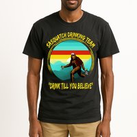 Sasquatch Drinking Team Drink Till You Believe Tall T-Shirt