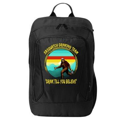 Sasquatch Drinking Team Drink Till You Believe City Backpack