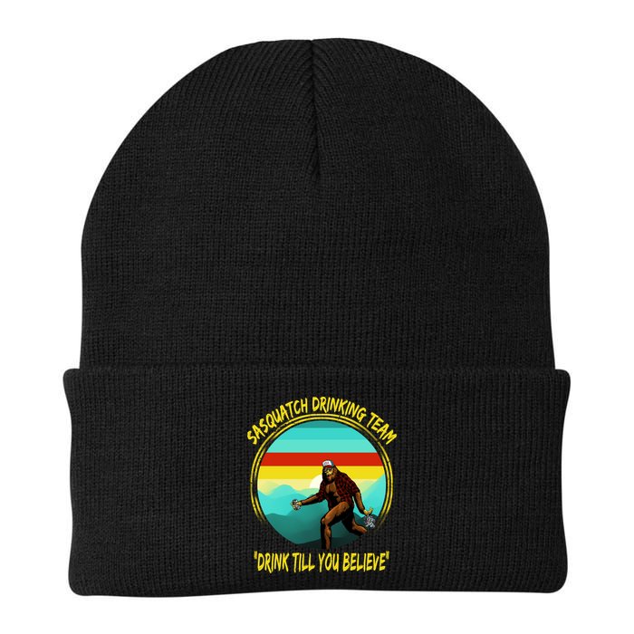 Sasquatch Drinking Team Drink Till You Believe Beanie