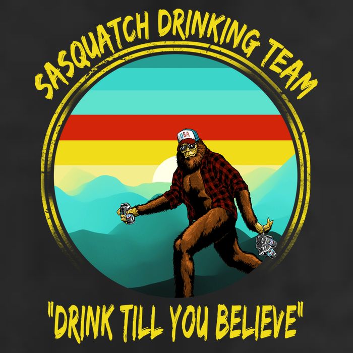 Sasquatch Drinking Team Drink Till You Believe 25L Jumbo Tote