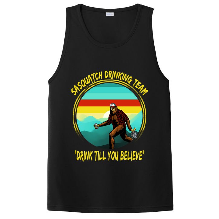 Sasquatch Drinking Team Drink Till You Believe PosiCharge Competitor Tank