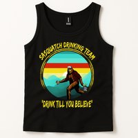 Sasquatch Drinking Team Drink Till You Believe Tank Top
