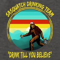 Sasquatch Drinking Team Drink Till You Believe Vector Backpack