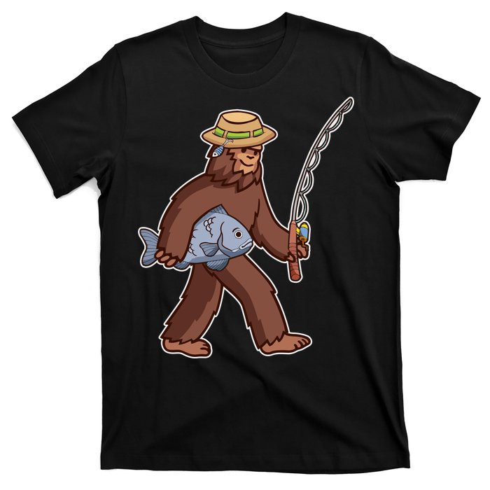 Sasquatch Gone Fishing T-Shirt