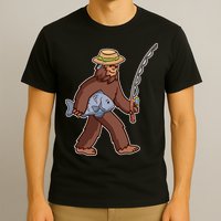 Sasquatch Gone Fishing T-Shirt