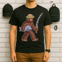 Sasquatch Gone Fishing T-Shirt