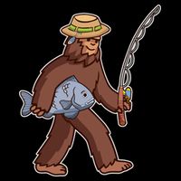 Sasquatch Gone Fishing Backpack