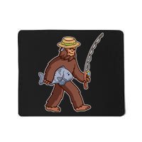 Sasquatch Gone Fishing Mousepad