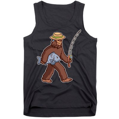 Sasquatch Gone Fishing Tank Top