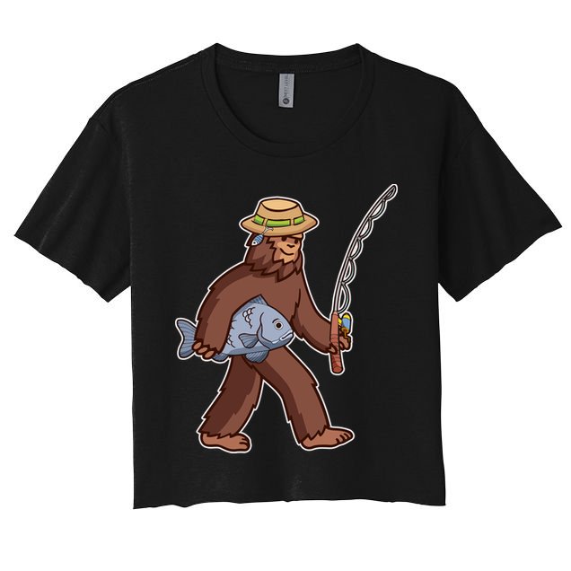 Sasquatch Gone Fishing Crop Top