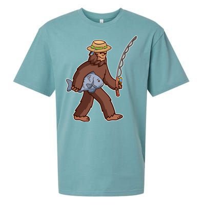 Sasquatch Gone Fishing Sueded Cloud Jersey T-Shirt