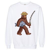 Sasquatch Gone Fishing Garment-Dyed Sweatshirt