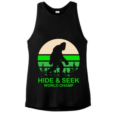 Sasquatch Hide And Seek World Champion Ladies PosiCharge Tri-Blend Wicking Tank