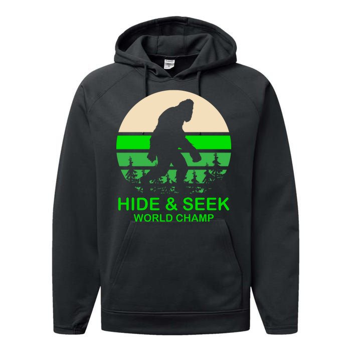 Sasquatch Hide And Seek World Champion Performance Fleece Hoodie