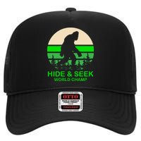 Sasquatch Hide And Seek World Champion High Crown Mesh Back Trucker Hat