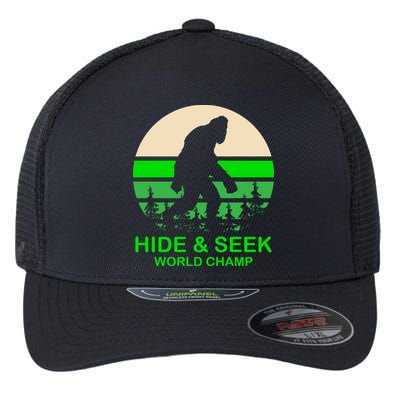 Sasquatch Hide And Seek World Champion Flexfit Unipanel Trucker Cap