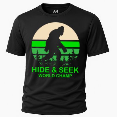 Sasquatch Hide And Seek World Champion Cooling Performance Crew T-Shirt