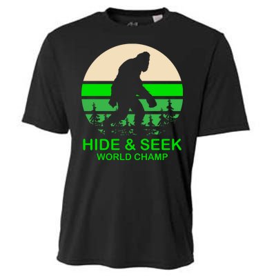 Sasquatch Hide And Seek World Champion Cooling Performance Crew T-Shirt