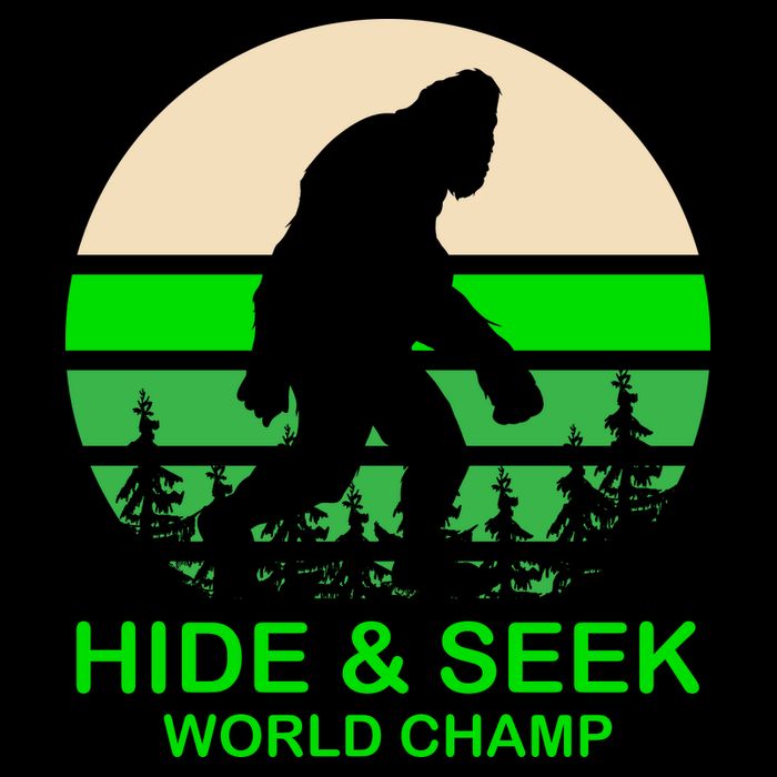 Sasquatch Hide And Seek World Champion 7-Panel Snapback Hat