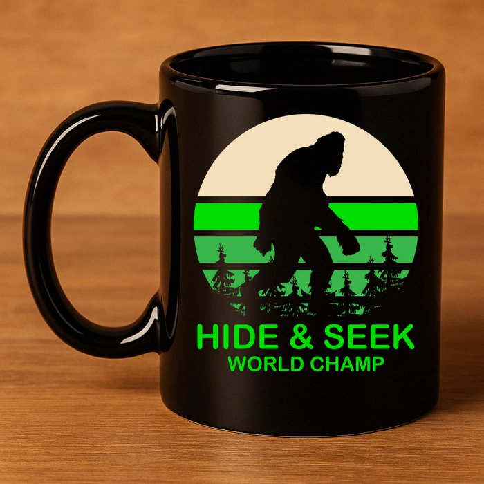 Sasquatch Hide And Seek World Champion 11oz C Handle Ceramic Mug