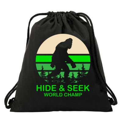 Sasquatch Hide And Seek World Champion Drawstring Bag