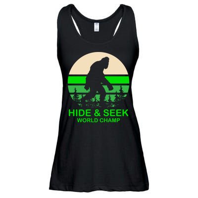Sasquatch Hide And Seek World Champion Ladies Essential Flowy Tank