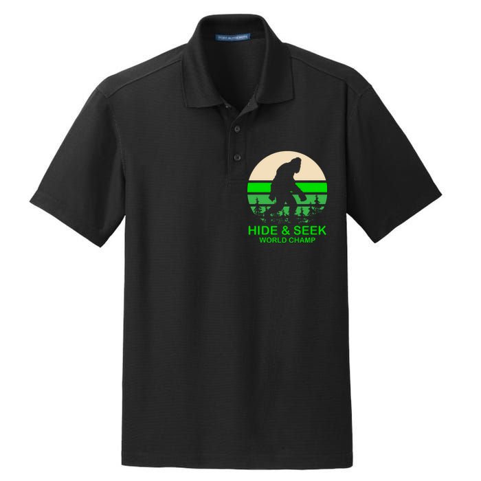 Sasquatch Hide And Seek World Champion Dry Zone Grid Polo