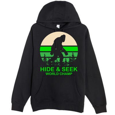 Sasquatch Hide And Seek World Champion Premium Pullover Hoodie
