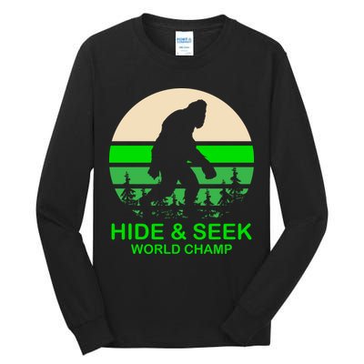 Sasquatch Hide And Seek World Champion Tall Long Sleeve T-Shirt