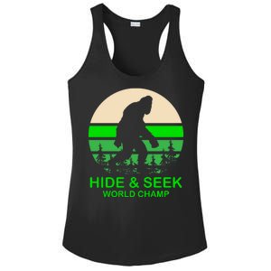 Sasquatch Hide And Seek World Champion Ladies PosiCharge Competitor Racerback Tank