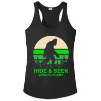 Sasquatch Hide And Seek World Champion Ladies PosiCharge Competitor Racerback Tank