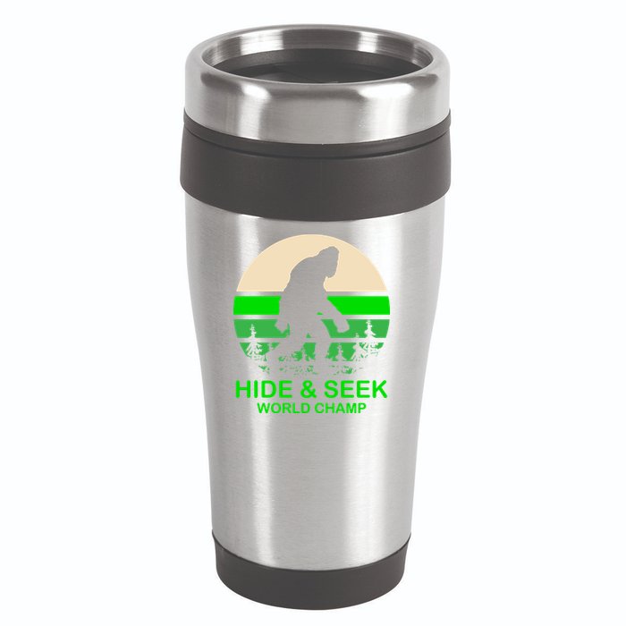 Sasquatch Hide And Seek World Champion 16oz Travel Tumbler