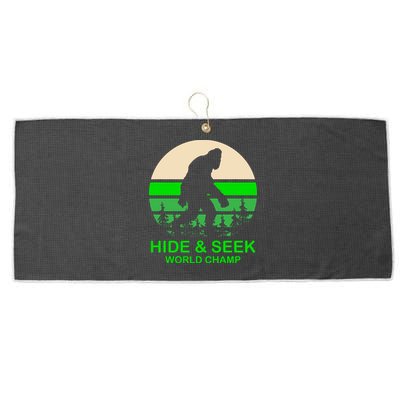 Sasquatch Hide And Seek World Champion Large Microfiber Waffle Golf Towel