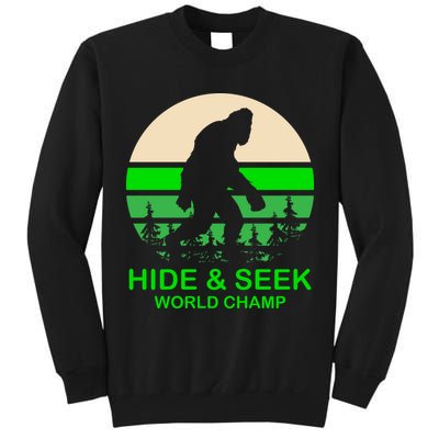 Sasquatch Hide And Seek World Champion Tall Sweatshirt