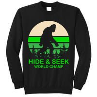 Sasquatch Hide And Seek World Champion Tall Sweatshirt