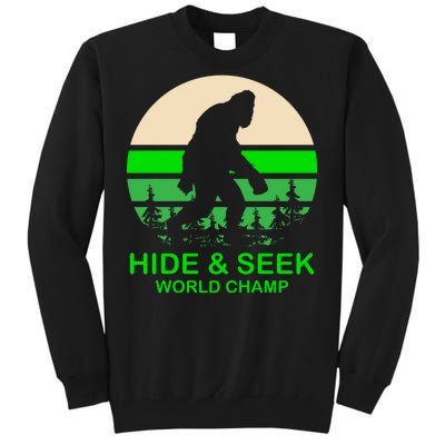 Sasquatch Hide And Seek World Champion Tall Sweatshirt