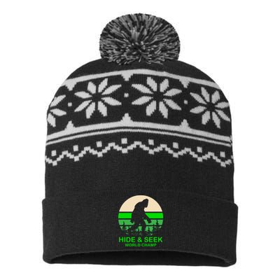 Sasquatch Hide And Seek World Champion USA-Made Snowflake Beanie