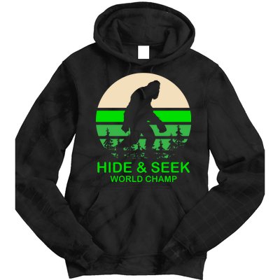 Sasquatch Hide And Seek World Champion Tie Dye Hoodie