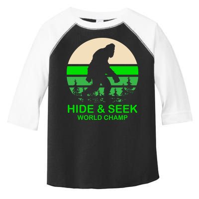 Sasquatch Hide And Seek World Champion Toddler Fine Jersey T-Shirt