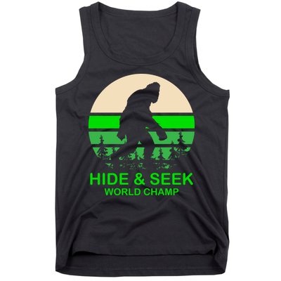 Sasquatch Hide And Seek World Champion Tank Top