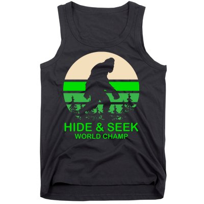 Sasquatch Hide And Seek World Champion Tank Top