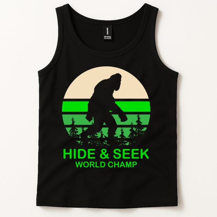 Sasquatch Hide And Seek World Champion Tank Top