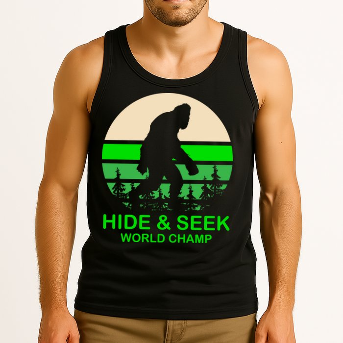 Sasquatch Hide And Seek World Champion Tank Top