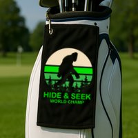 Sasquatch Hide And Seek World Champion Golf Towel